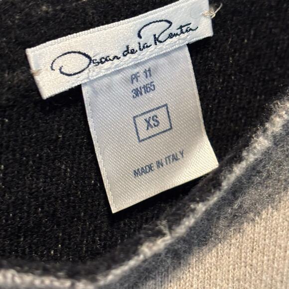 Oscar de la Renta Cashmere Sleeveless Sheath Sweater Dress - size XS - Picture 5 of 6